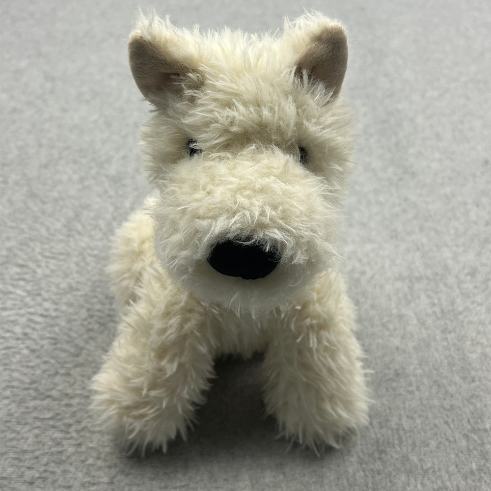 NEW Jellycat Munro Scottie Dog Plush Cream White Puppy Stuffed Animal MUN3SD 10"